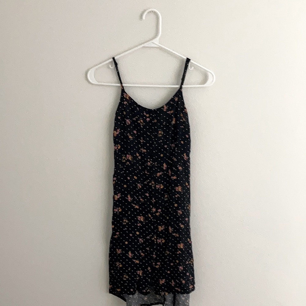 Black spaghetti strap dress